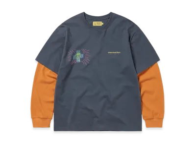 thisisneverthat x Daniel Johnston Layered L/S Tee "Warm Blue"