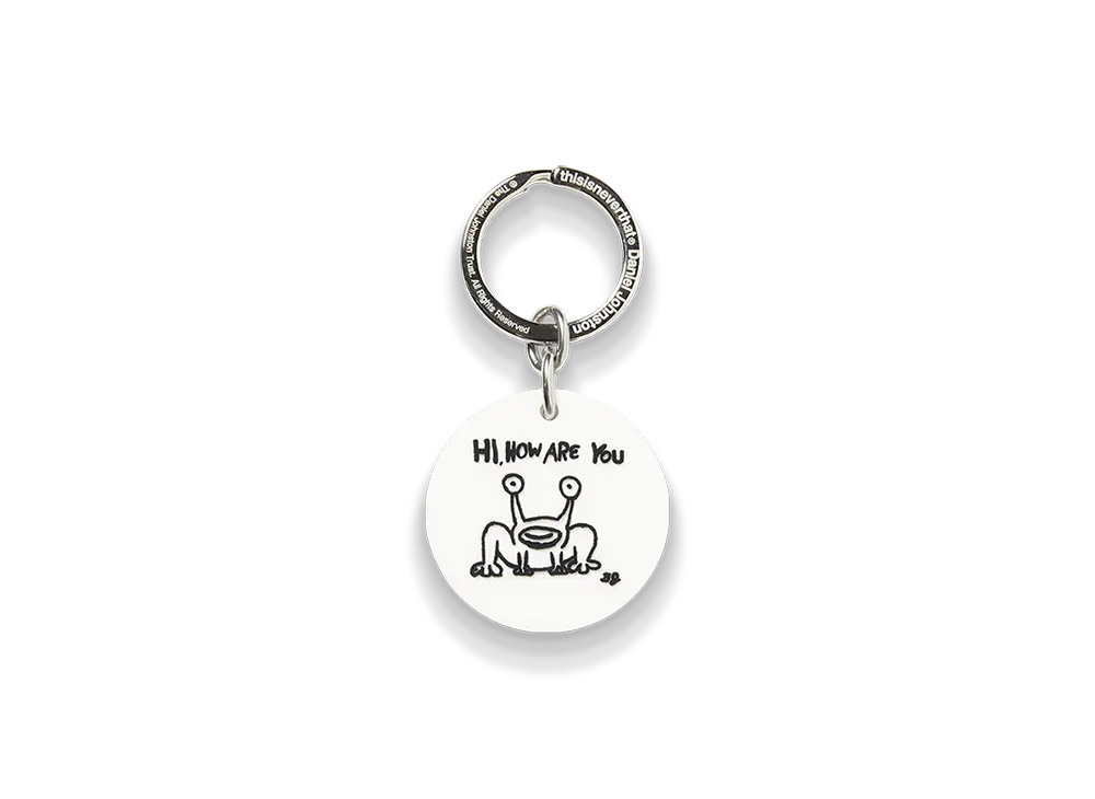 thisisneverthat x Daniel Johnston Frog Keychain "White"