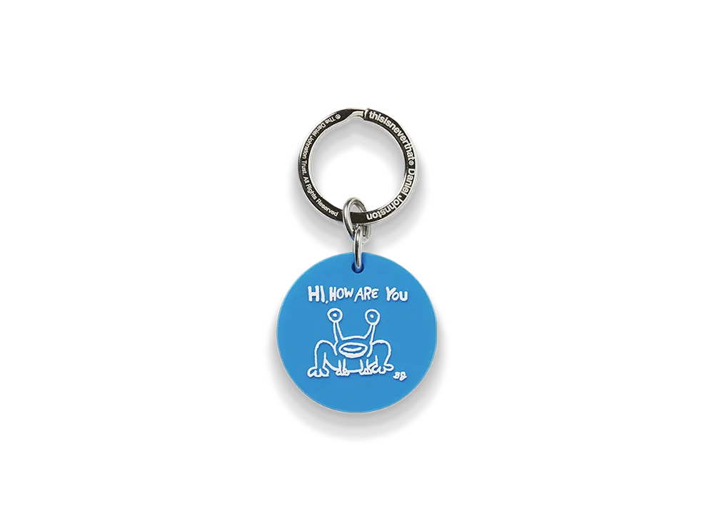thisisneverthat x Daniel Johnston Frog Keychain "Teal"