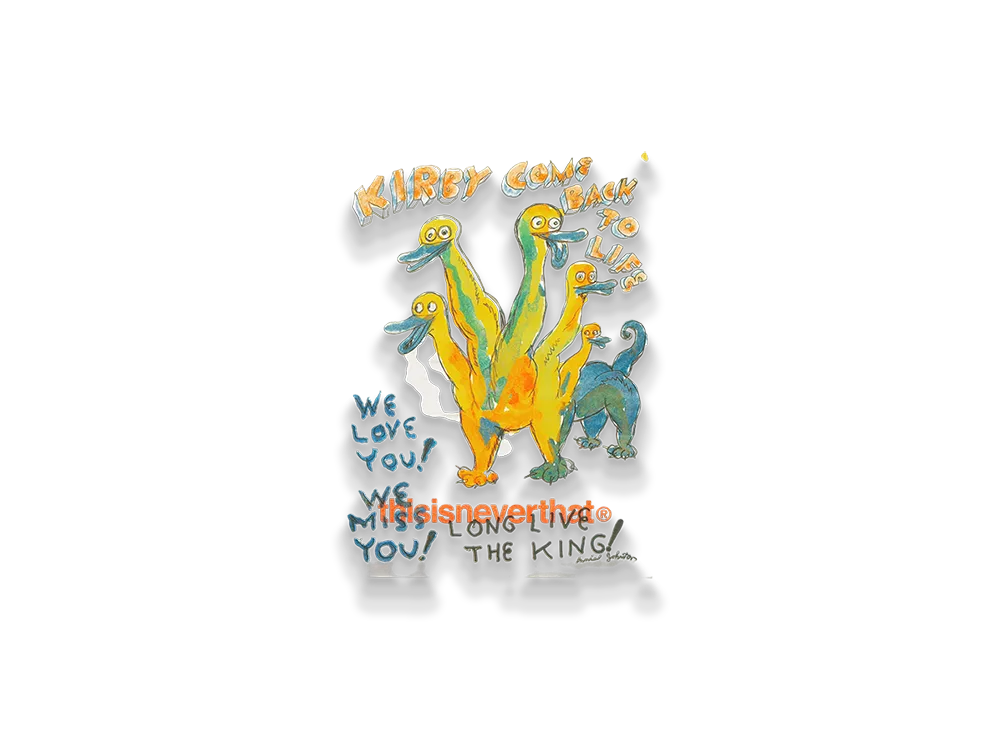 thisisneverthat x Daniel Johnston Kirby Risograph Poster "White"