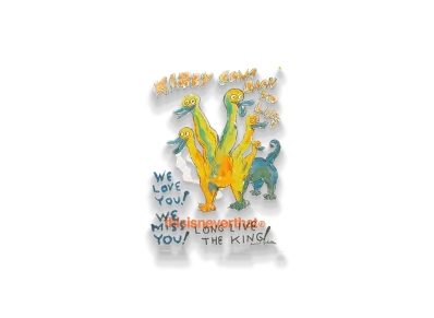 thisisneverthat x Daniel Johnston Kirby Risograph Poster "White"