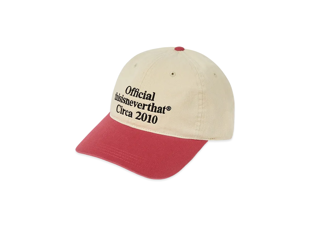 thisisneverthat Times Cap "Ivory/Pink"