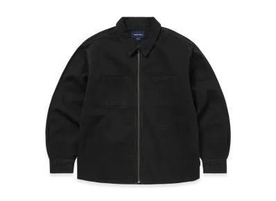 thisisneverthat Washed Denim Zip Shirt "Black"