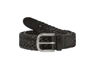 thisisneverthat Leather Mesh Belt "Black"