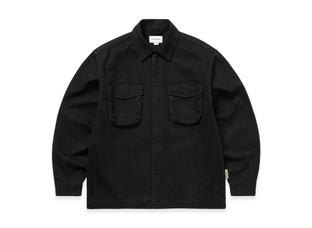 thisisneverthat Washed Zip Shirt "Black"