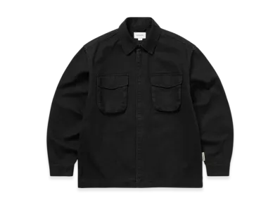 thisisneverthat Washed Zip Shirt "Black"