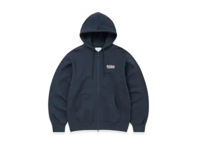 thisisneverthat OL-Logo Zip Up Hoodie "Navy"