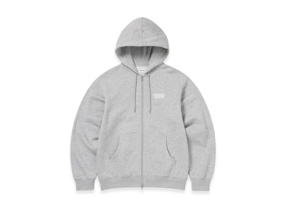 thisisneverthat OL-Logo Zip Up Hoodie "Heather Grey"
