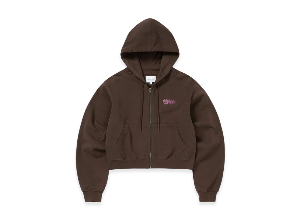 thisisneverthat OL-Logo W Zip Up Hoodie "Dark Chocolate"