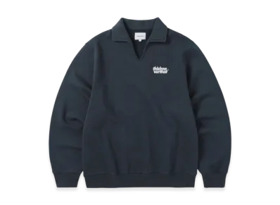 thisisneverthat Open Collar Sweatshirt "Navy"
