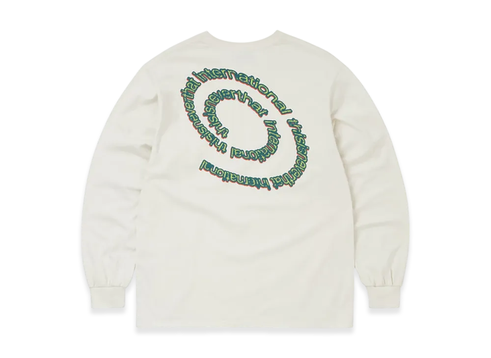 thisisneverthat Spiral Logo L/S Tee "Ivory"