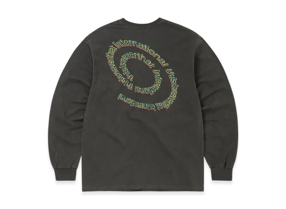 thisisneverthat Spiral Logo L/S Tee "Charcoal"