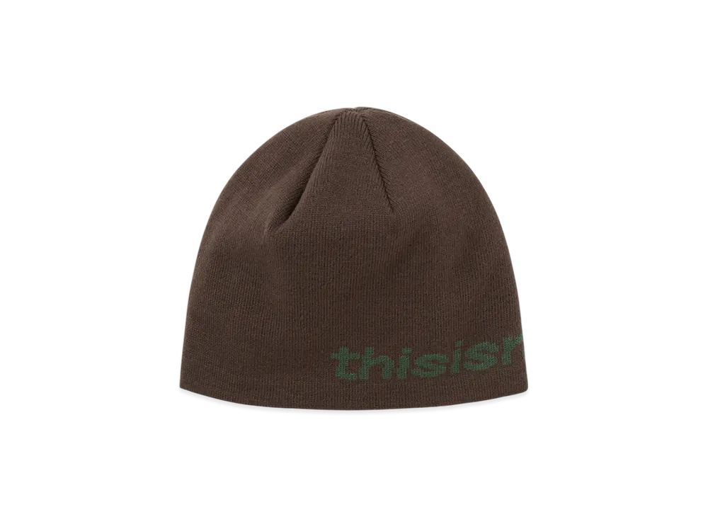 thisisneverthat SP-Logo No Cuff Beanie "Brown"