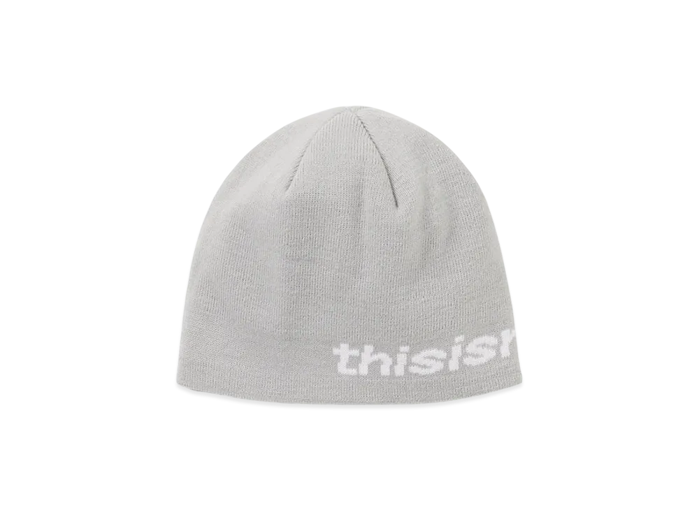 thisisneverthat SP-Logo No Cuff Beanie "Light Grey"