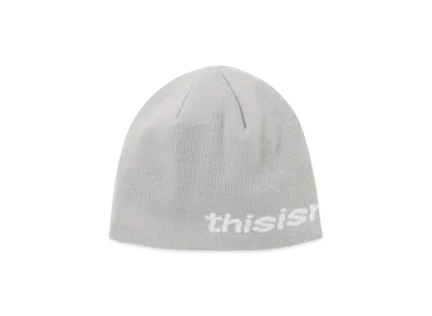 thisisneverthat SP-Logo No Cuff Beanie "Light Grey"