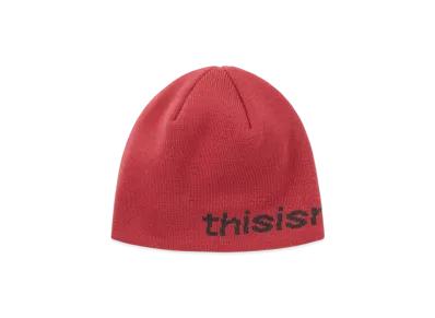 thisisneverthat SP-Logo No Cuff Beanie "Red Pink"