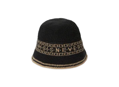 thisisneverthat Crochet Bucket Hat "Black"