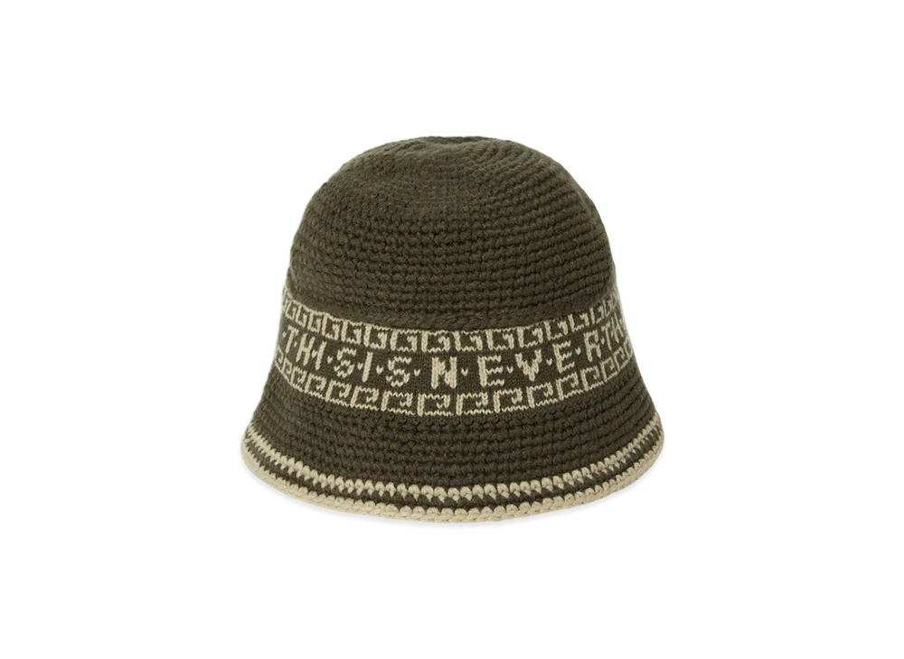 thisisneverthat Crochet Bucket Hat "Olive"