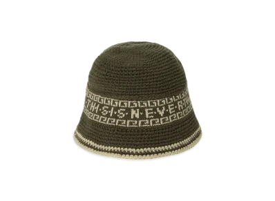 thisisneverthat Crochet Bucket Hat "Olive"