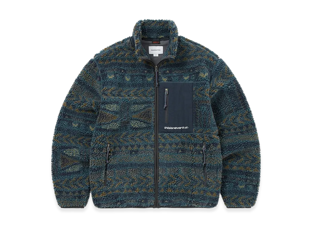 thisisneverthat SP Sherpa Fleece Jacket "Navy"