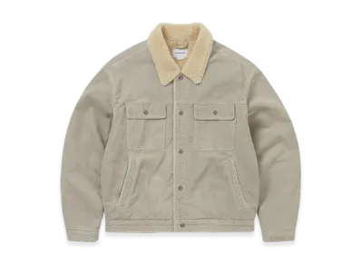 thisisneverthat Sherpa Lined Corduroy Trucker Jacket "Stone"