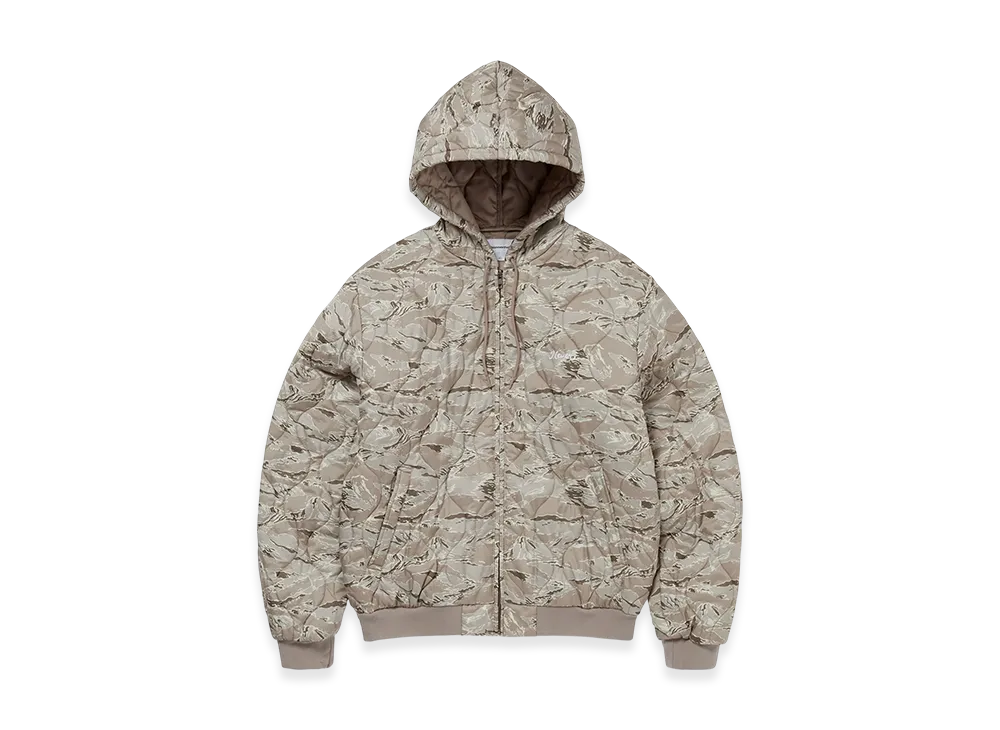 thisisneverthat Quilted Hooded Jacket "Beige"