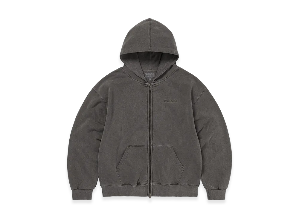 thisisneverthat Waffle Lined Zip Up Hoodie "Charcoal"