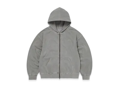 thisisneverthat Waffle Lined Zip Up Hoodie "Dark Grey"