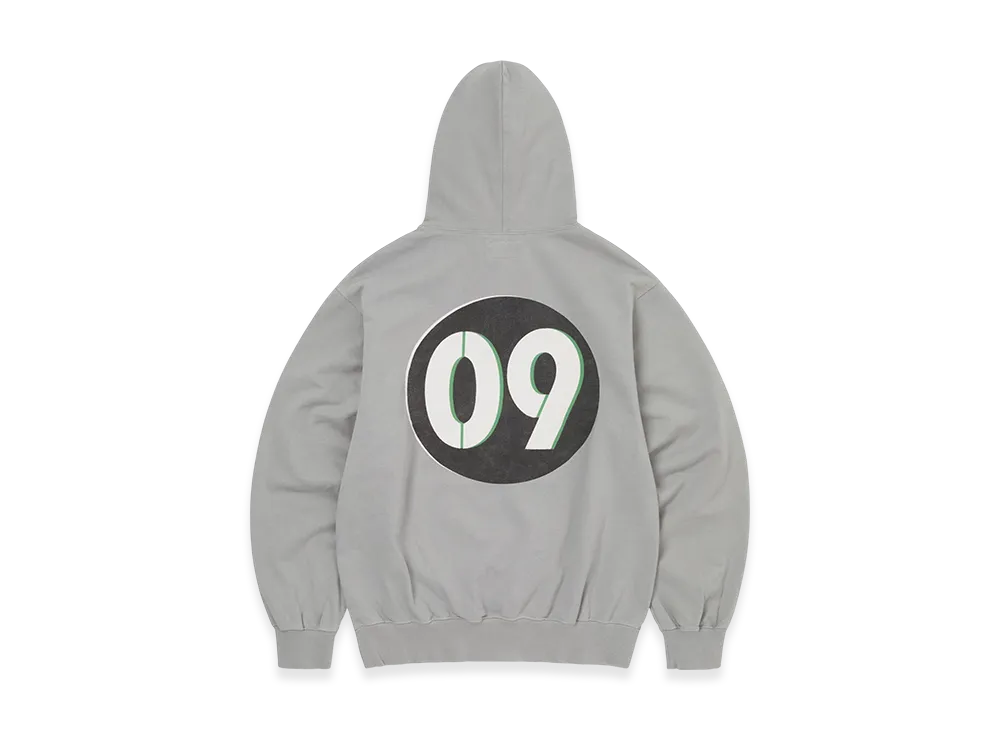 thisisneverthat Circled Number Hoodie "Concrete"