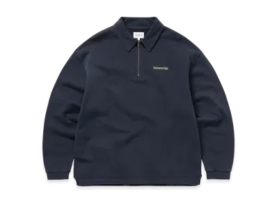 thisisneverthat Half Zip Polo Sweatshirt "Navy"