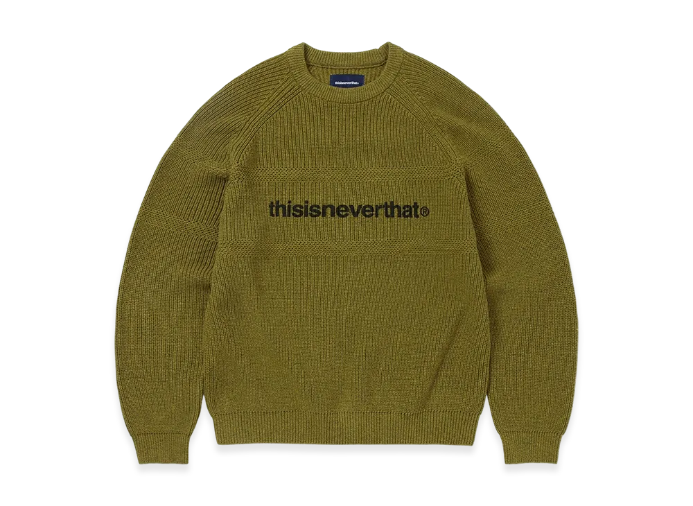 thisisneverthat T-Logo Knit Sweater "Mustard"