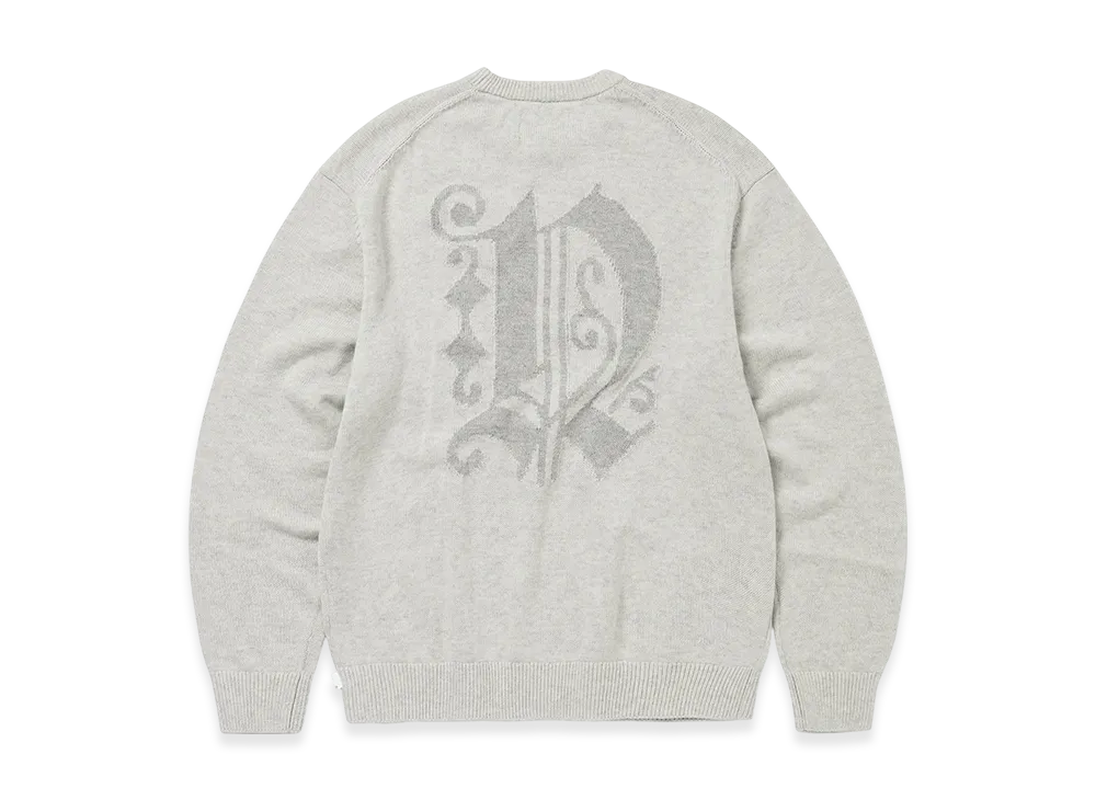 thisisneverthat Fortuna N-Logo Sweater "Heather Grey"