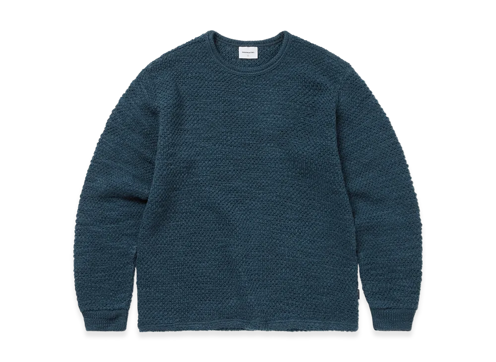 thisisneverthat Wool Crochet Knit L/S Crew "Blue"