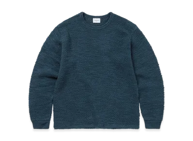thisisneverthat Wool Crochet Knit L/S Crew "Blue"