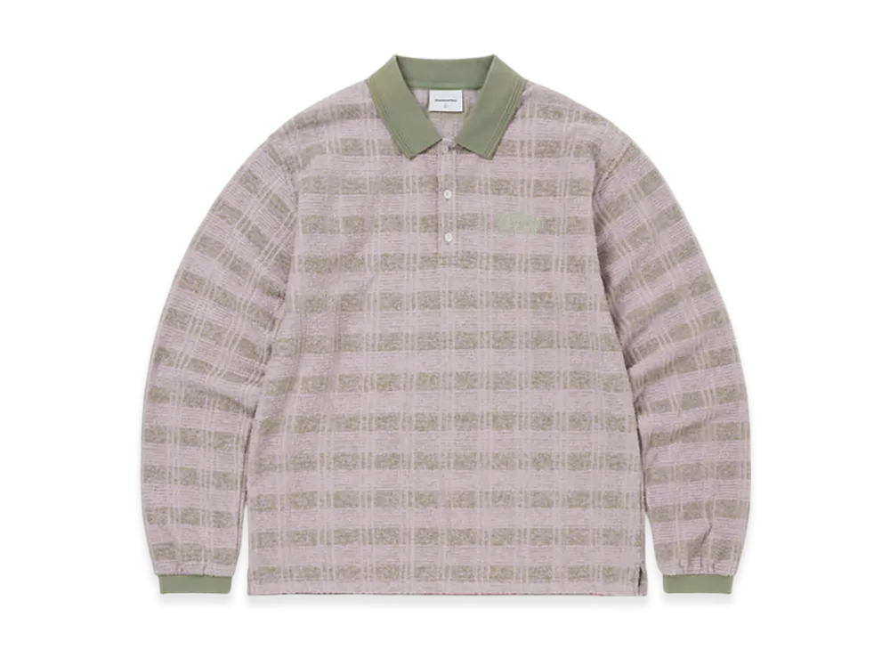 thisisneverthat Striped Rugby L/S Top "Light Olive"