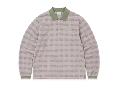 thisisneverthat Striped Rugby L/S Top "Light Olive"