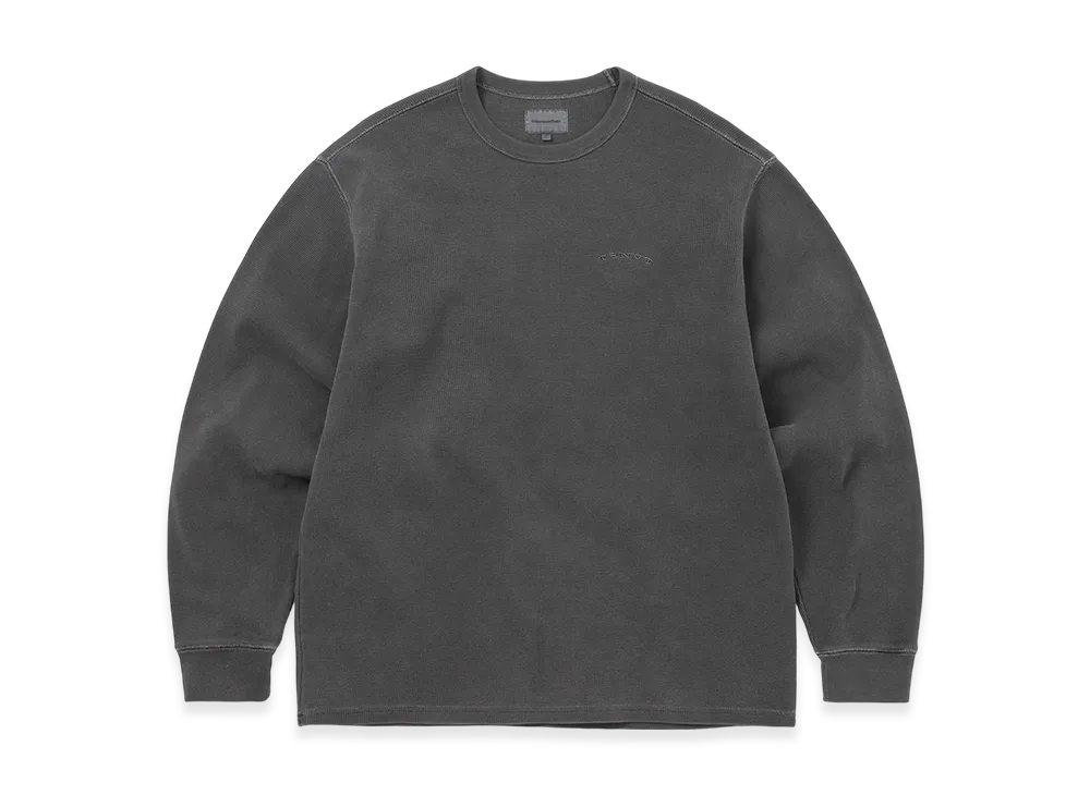 thisisneverthat Waffle L/S Tee "Charcoal"