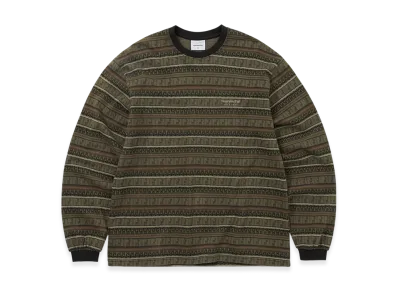 thisisneverthat Pattern Striped L/S Tee "Khaki"