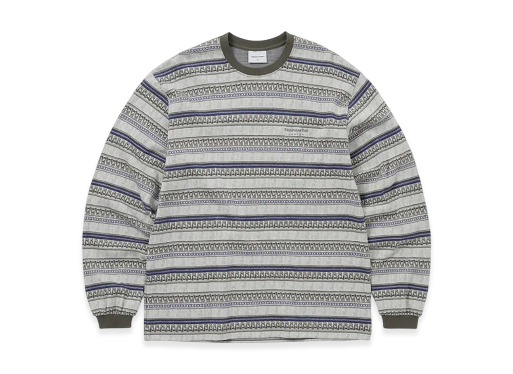thisisneverthat Pattern Striped L/S Tee "Ivory"