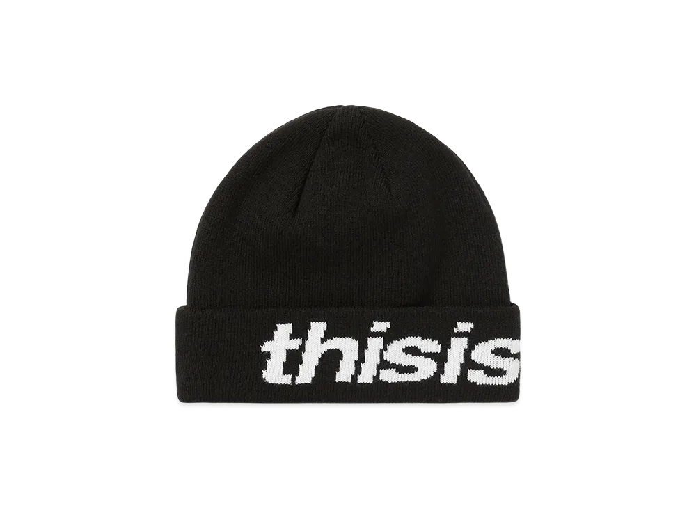thisisneverthat HSP-Logo Big Cuff Beanie "Black"