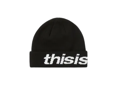 thisisneverthat HSP-Logo Big Cuff Beanie "Black"