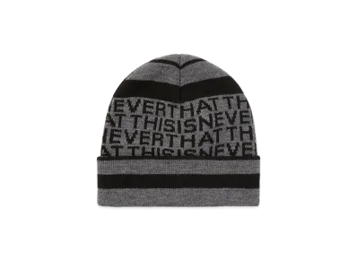 thisisneverthat Striped Jacquard Beanie "Grey"