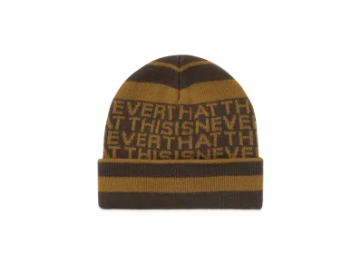 thisisneverthat Striped Jacquard Beanie "Brown"