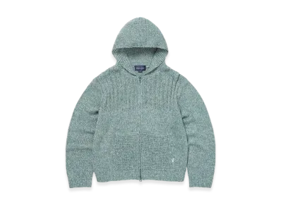 thisisneverthat Crochet Knit Zip Up Hoodie "Light Blue"
