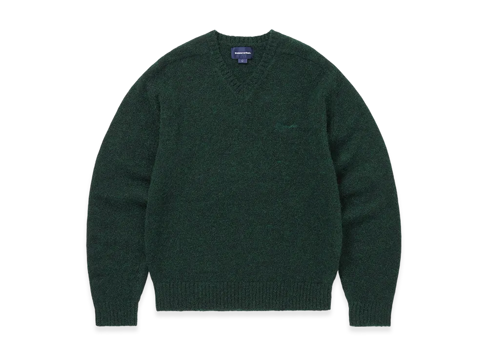 thisisneverthat Brushed V Neck Knit Sweater "Green"