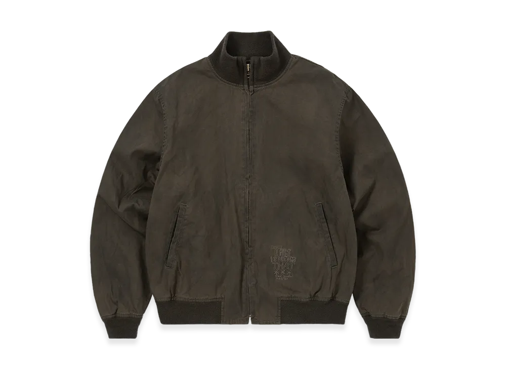 thisisneverthat x Daniel Johnston Washed Tanker Jacket "Olive"