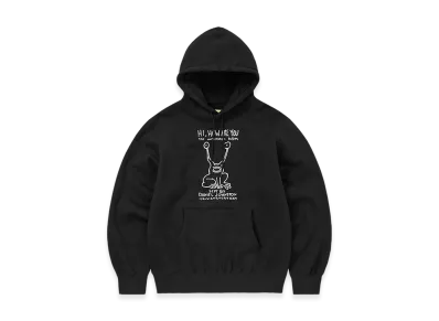 thisisneverthat x Daniel Johnston Frog Hoodie "Black"