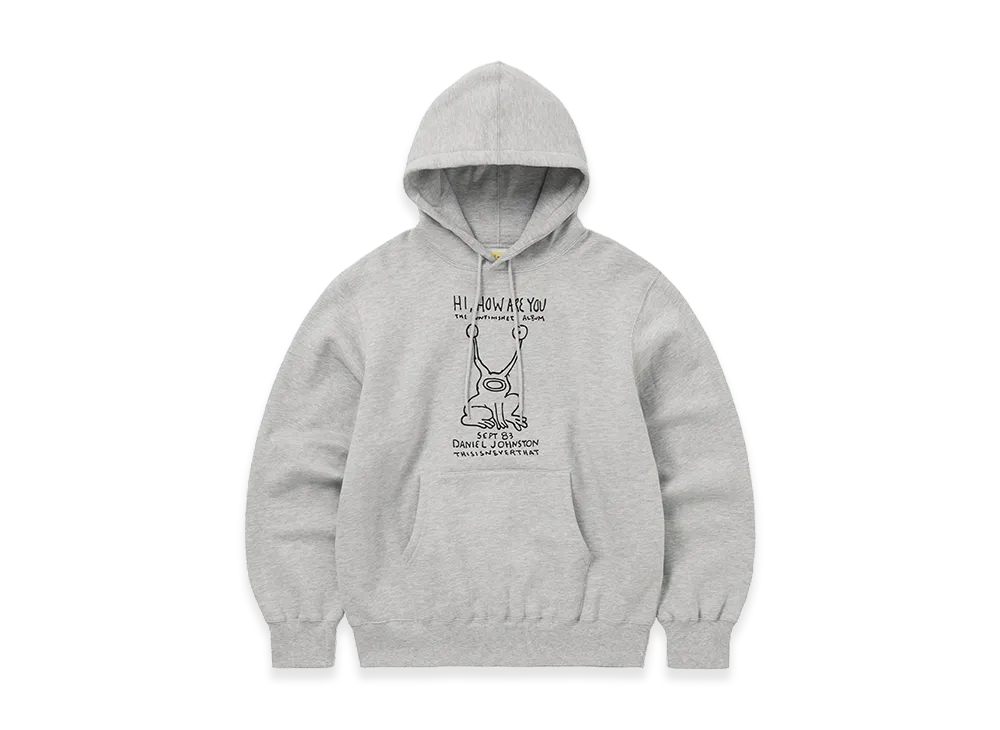 thisisneverthat x Daniel Johnston Frog Hoodie "Heather Grey"