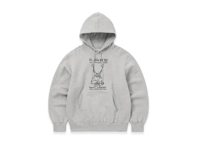 thisisneverthat x Daniel Johnston Frog Hoodie "Heather Grey"