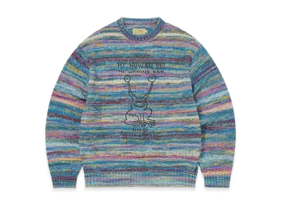 thisisneverthat x Daniel Johnston Frog Knit Sweater "Blue"